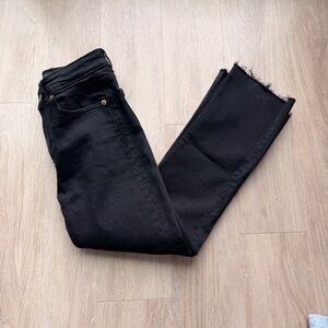 Zara Black Ankle Cropped Jeans